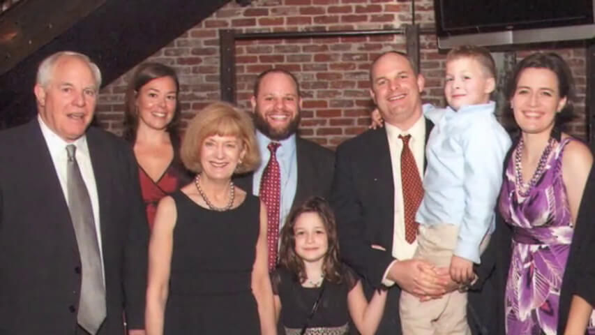 The Lanagan family - Mike & Sally, Sons, Sister-in-laws, and grandchildren