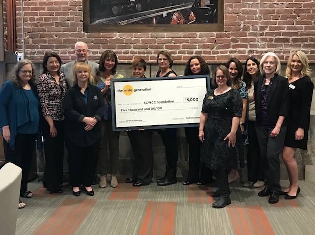 On November 1, 2017 the SCWCC Foundation presented a $5000 check to the Karen Possehl Women's Endowment at UCCS.  